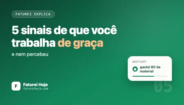 5 sinais de que você está trabalhando de graça (e nem percebeu)