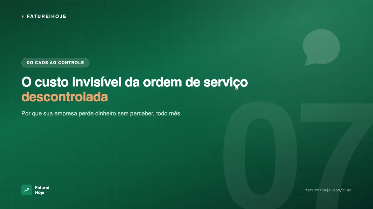 Ordem de serviço descontrolada: o custo invisível que sua empresa paga todo mês
