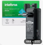MINI FONTE NOBREAK 12V 1A