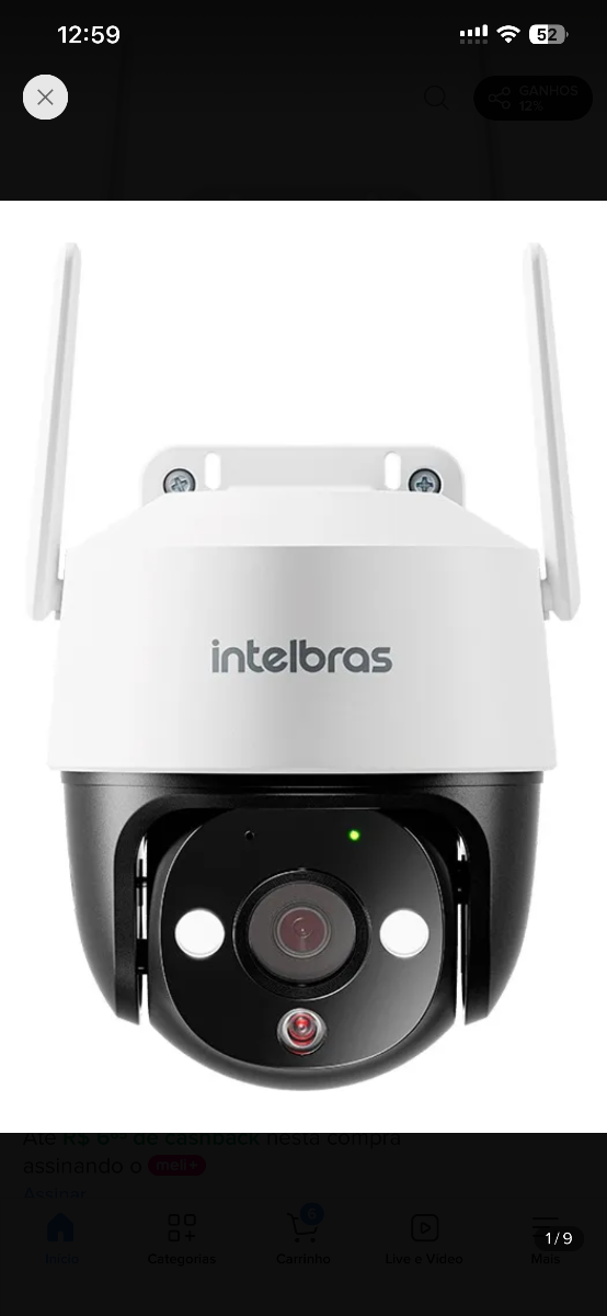 Camera Inteligente Im7 + 3mp De Resolução Branca Intelbras
