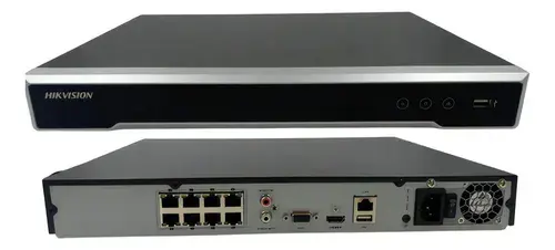NVR HIKVISION 2MG/5MG - COM POE 8 CANAIS