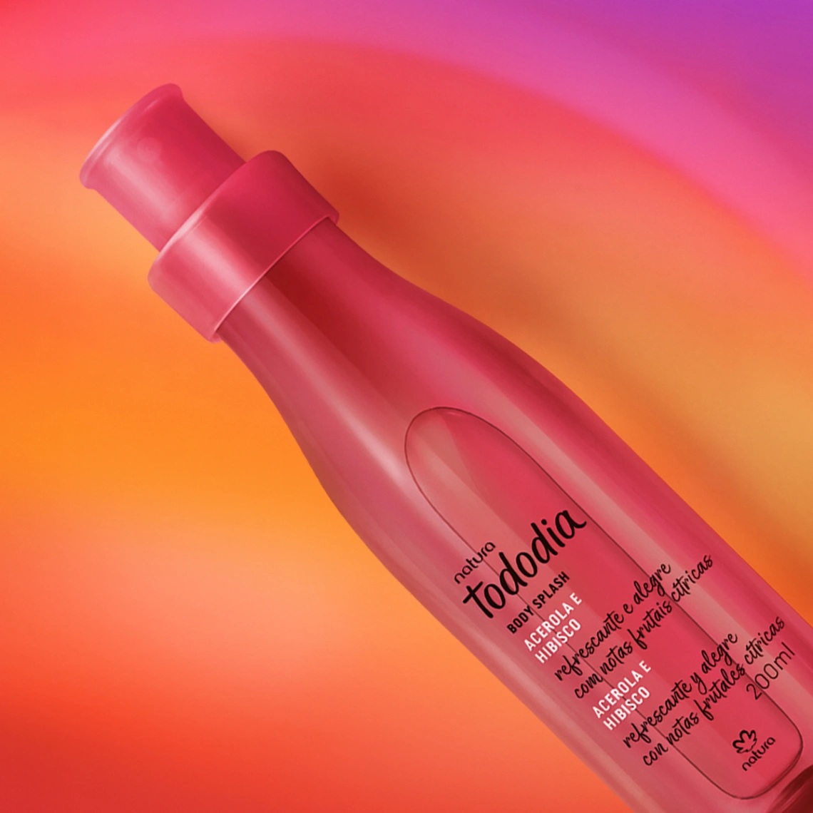 Body Splash Tododia  Acerola e Hibisco 200 ml
