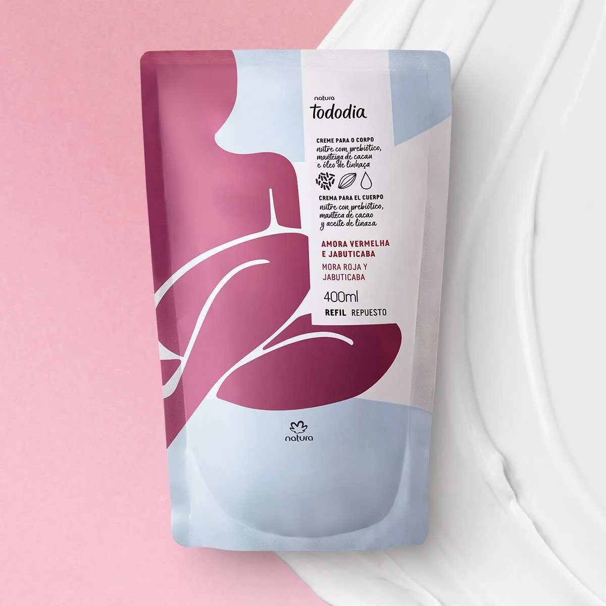 Refil Creme Desodorante Nutritivo para o Corpo Tododia 