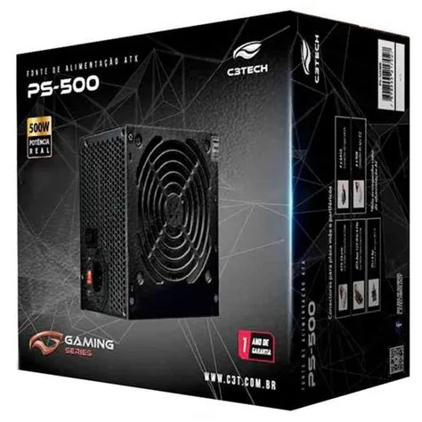 Fonte ATX 500W PS-500 Preto C3tech