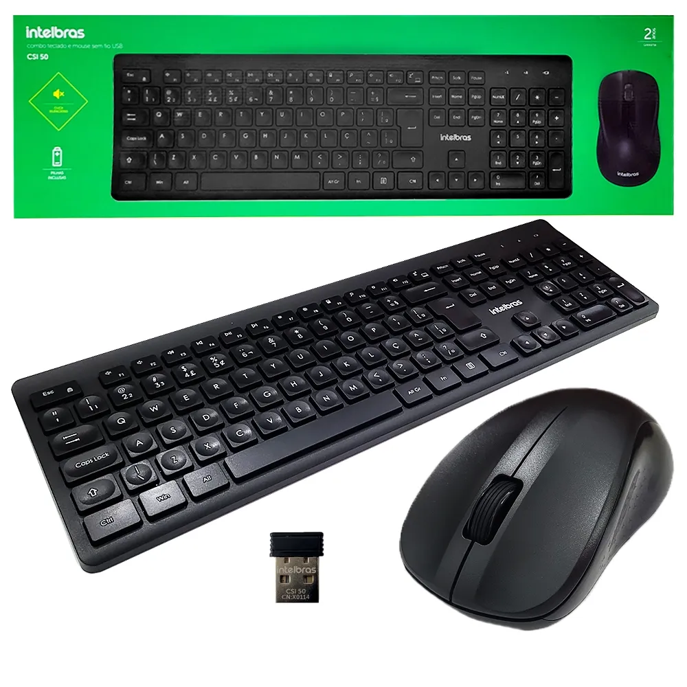 COMBO TECLADO E MOUSE INTELBRAS - CSI 50