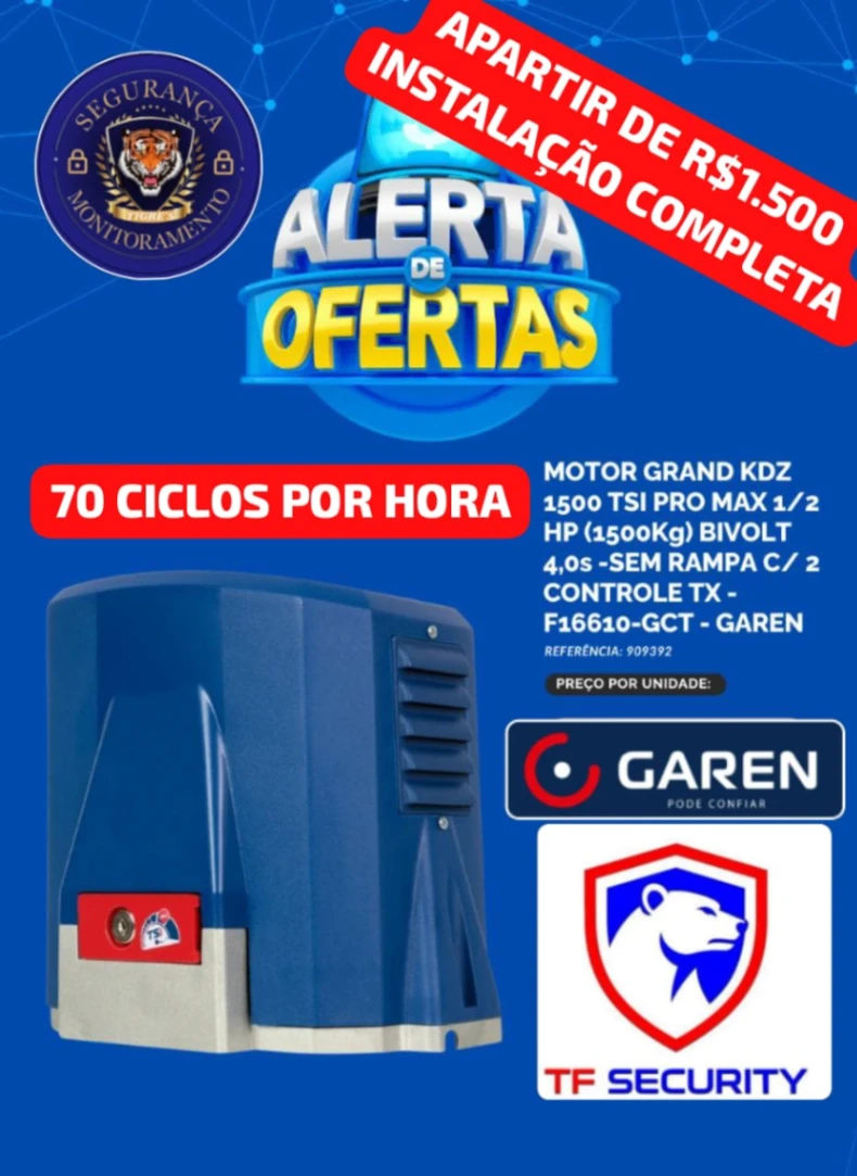 MOTOR DESLIZANTE GAREM INDUSTRIAL 