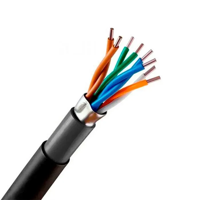 CABO DE REDE EXTERNO 100% COBRE CAT 5E DUPLA CAPA BLINDADO