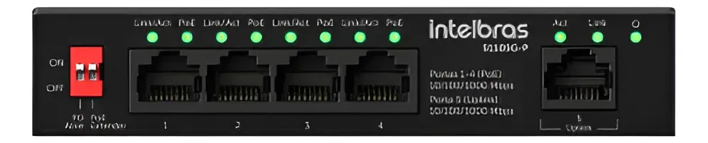 SWITCH NAO GERENCIAVEL POE 5 PORTAS 1000MBPS S1105G-P - INTELBRAS